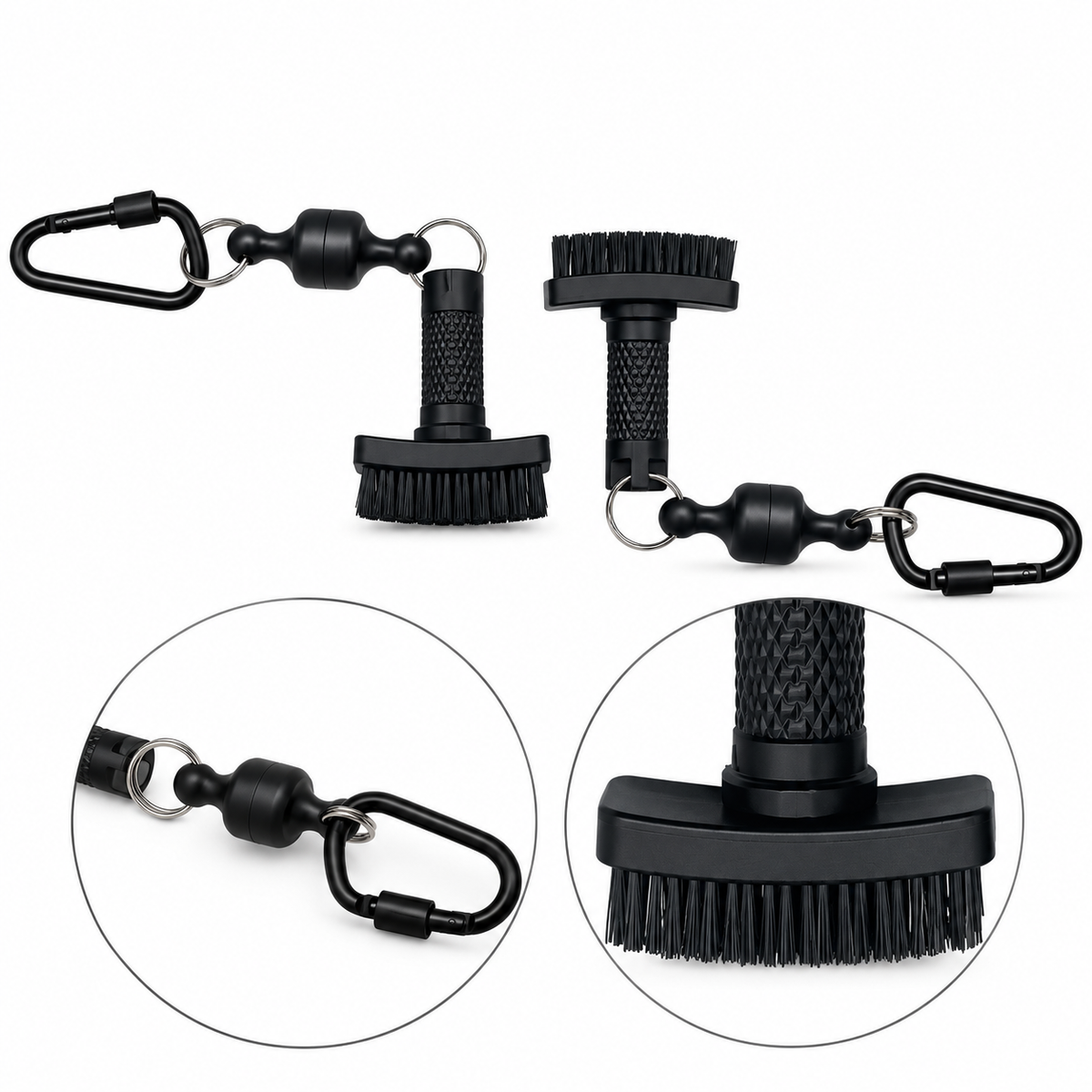 Golf Reinigingsset – Golfborstel met Magnetische Bevestiging & Handdoek