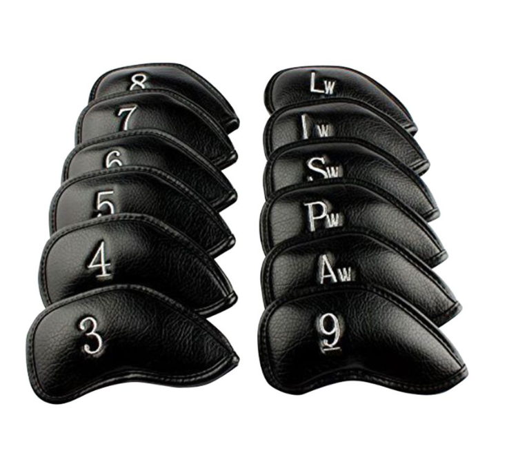 Golf Club Covers IJzers - 12 stuks- Leer