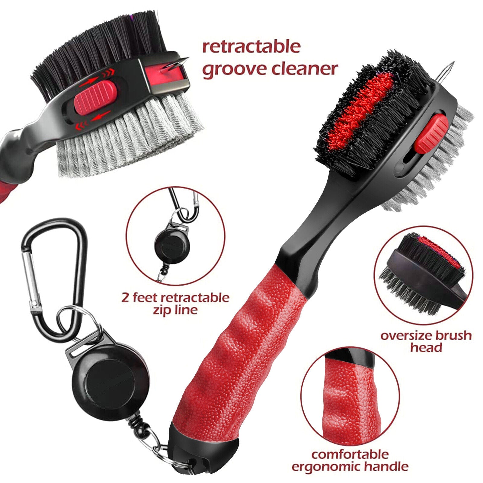 Golf Club Oversized Cleaning Brush -Accessoires-Golf-Spullen.nl 