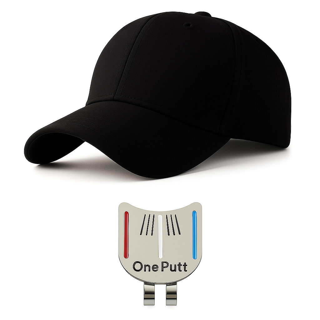 Luxe Golf Cap + Putting Alignment Tool
